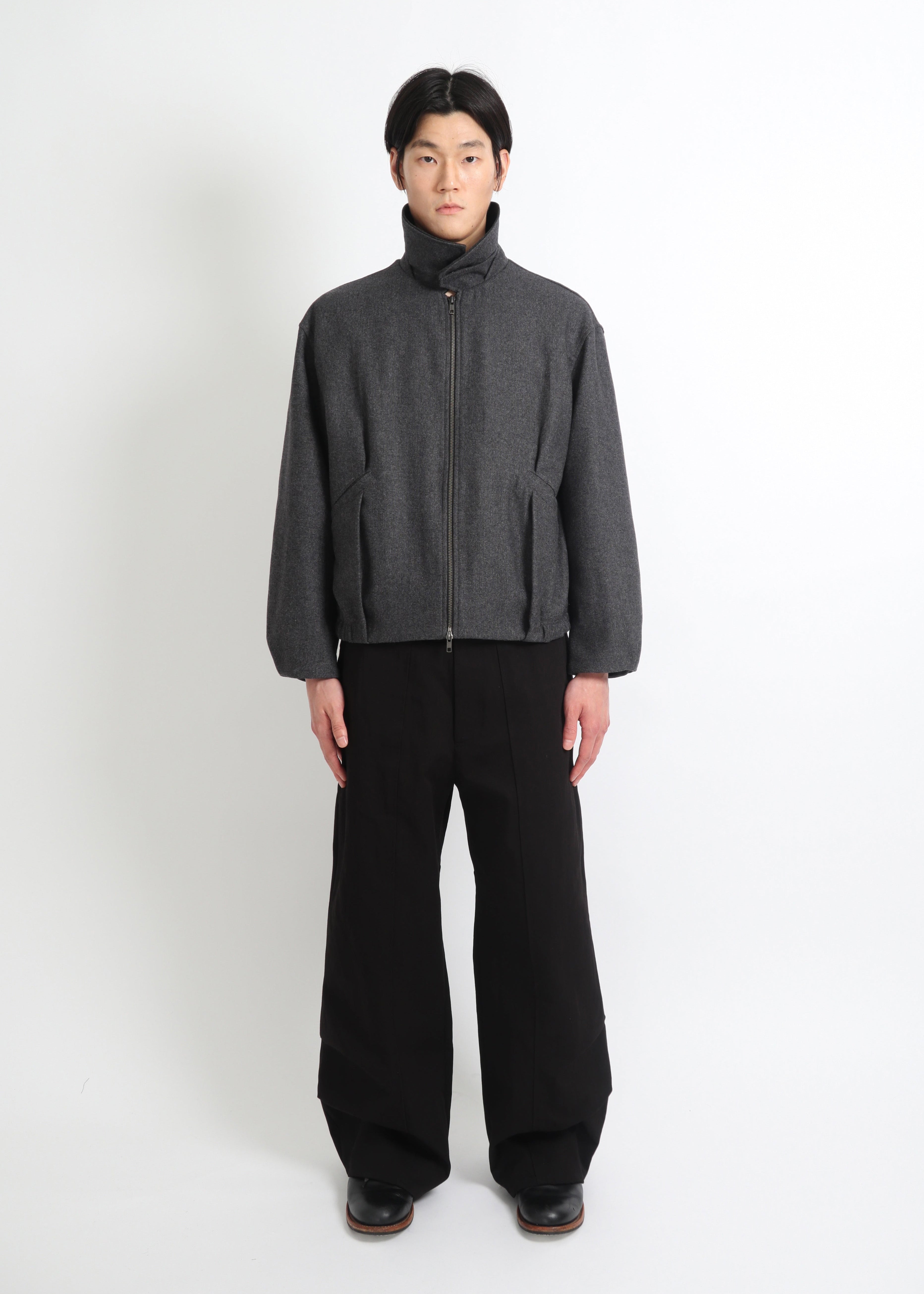 Seam-Pleated Trousers