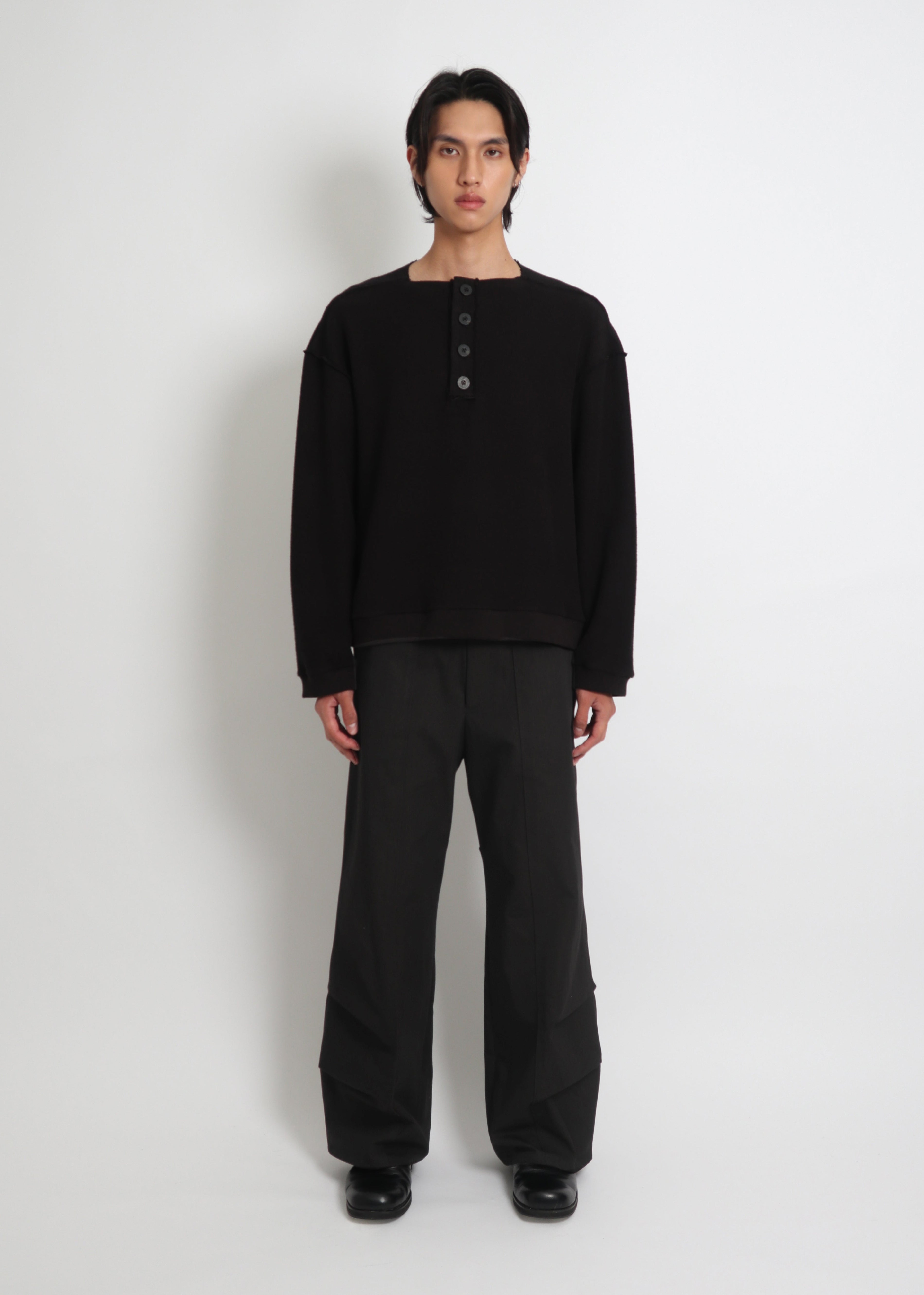 Seam-Pleated Trousers