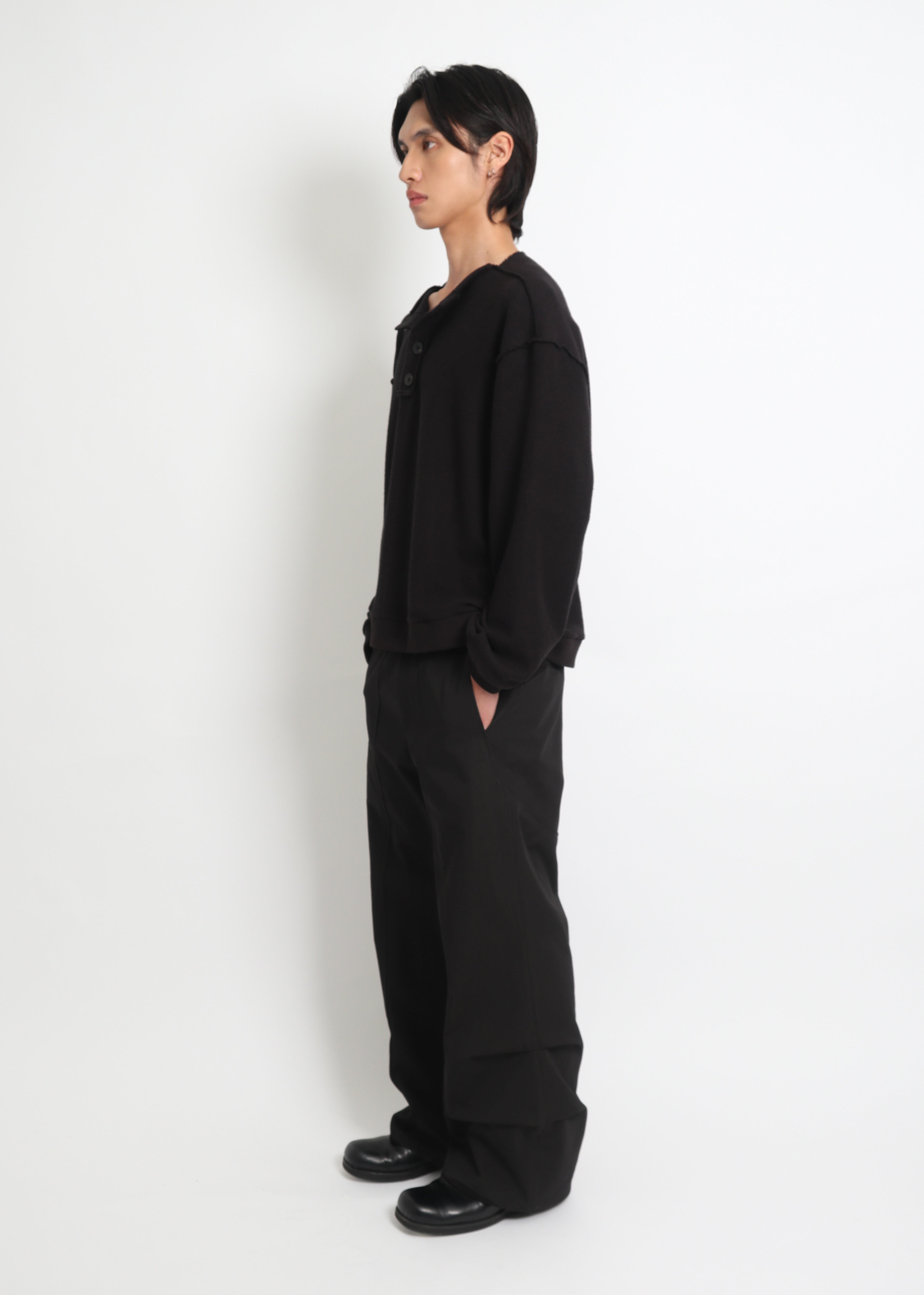 Seam-Pleated Trousers