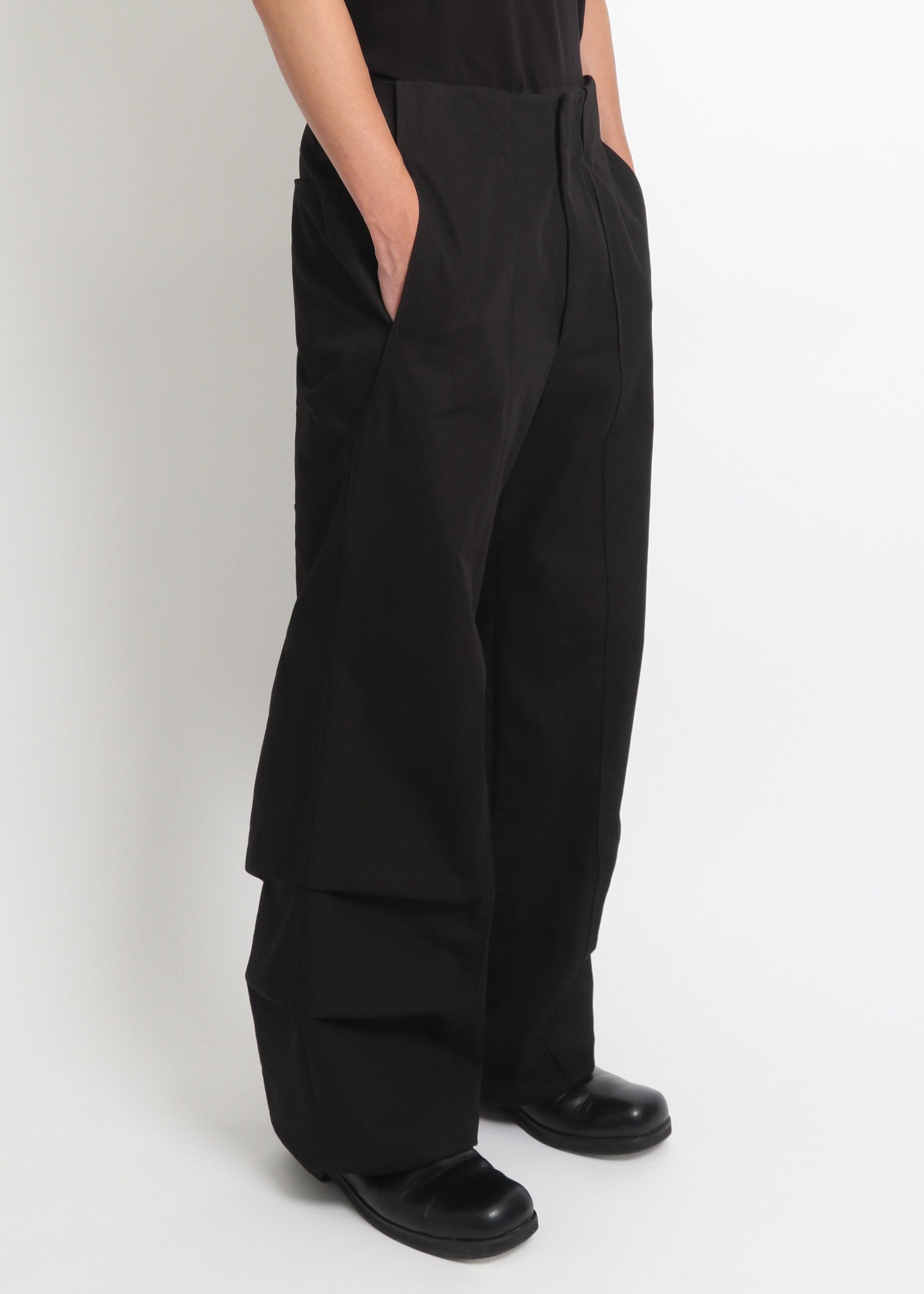 Seam-Pleated Trousers