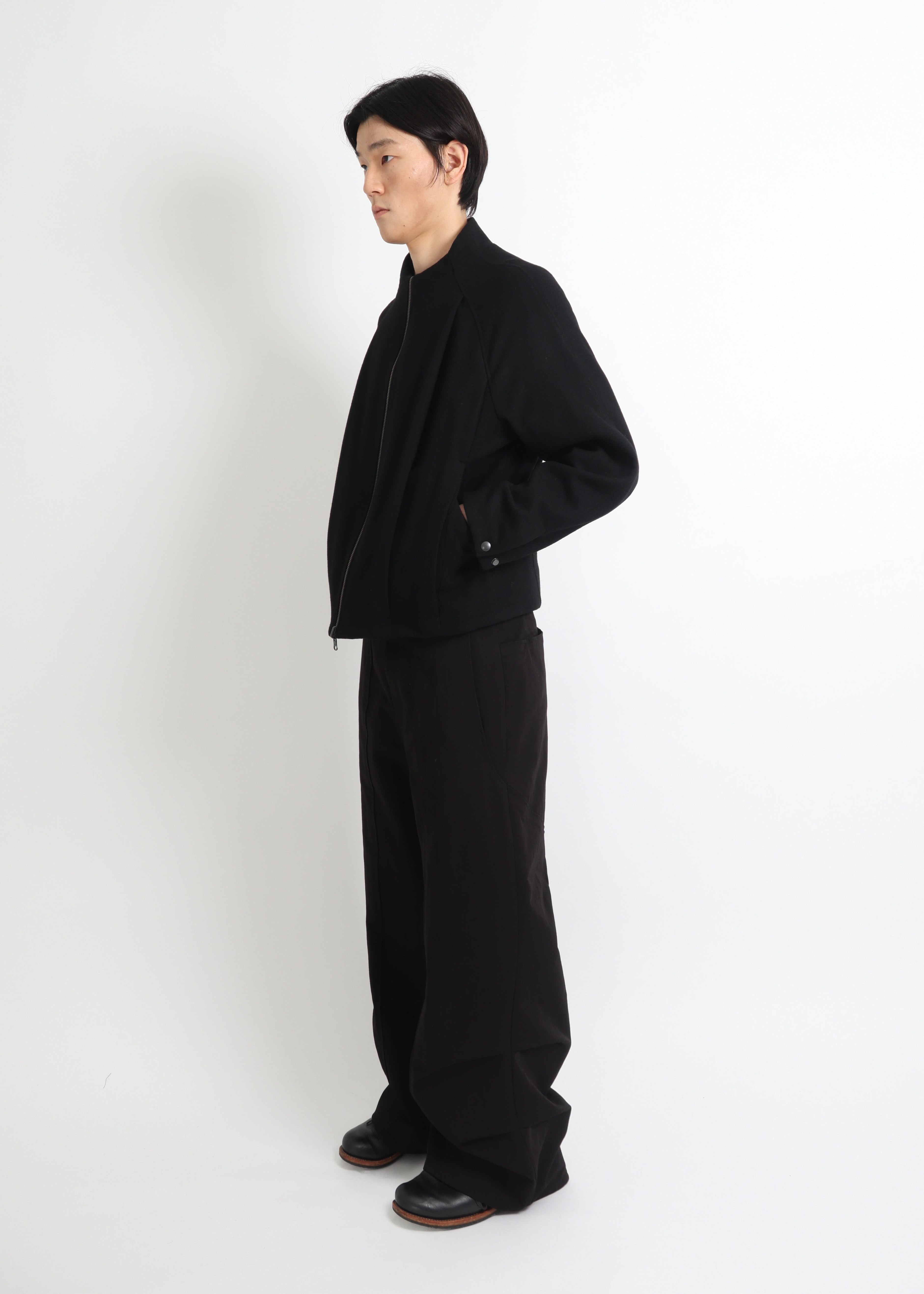 Seam-Pleated Trousers