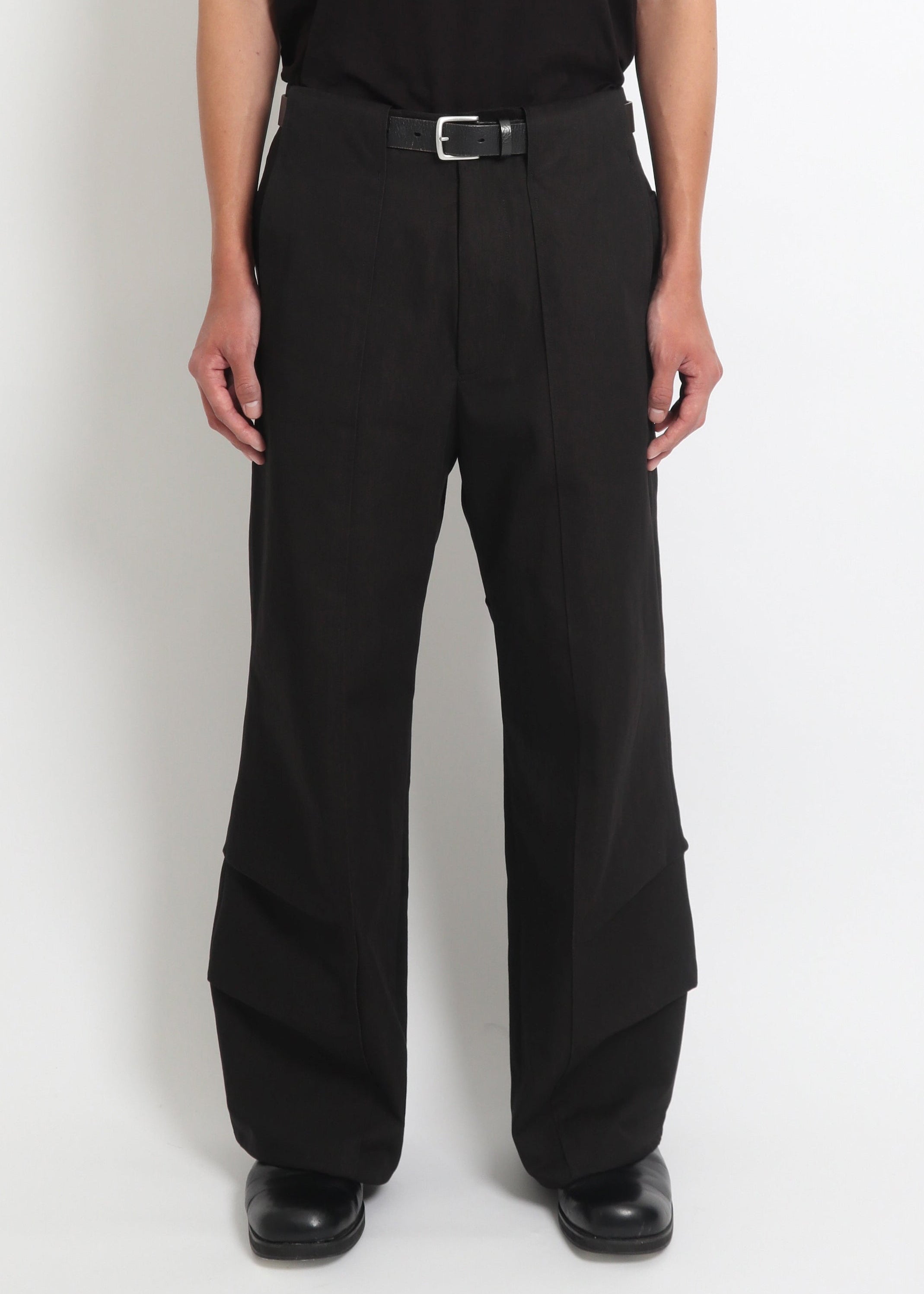 Seam-Pleated Trousers