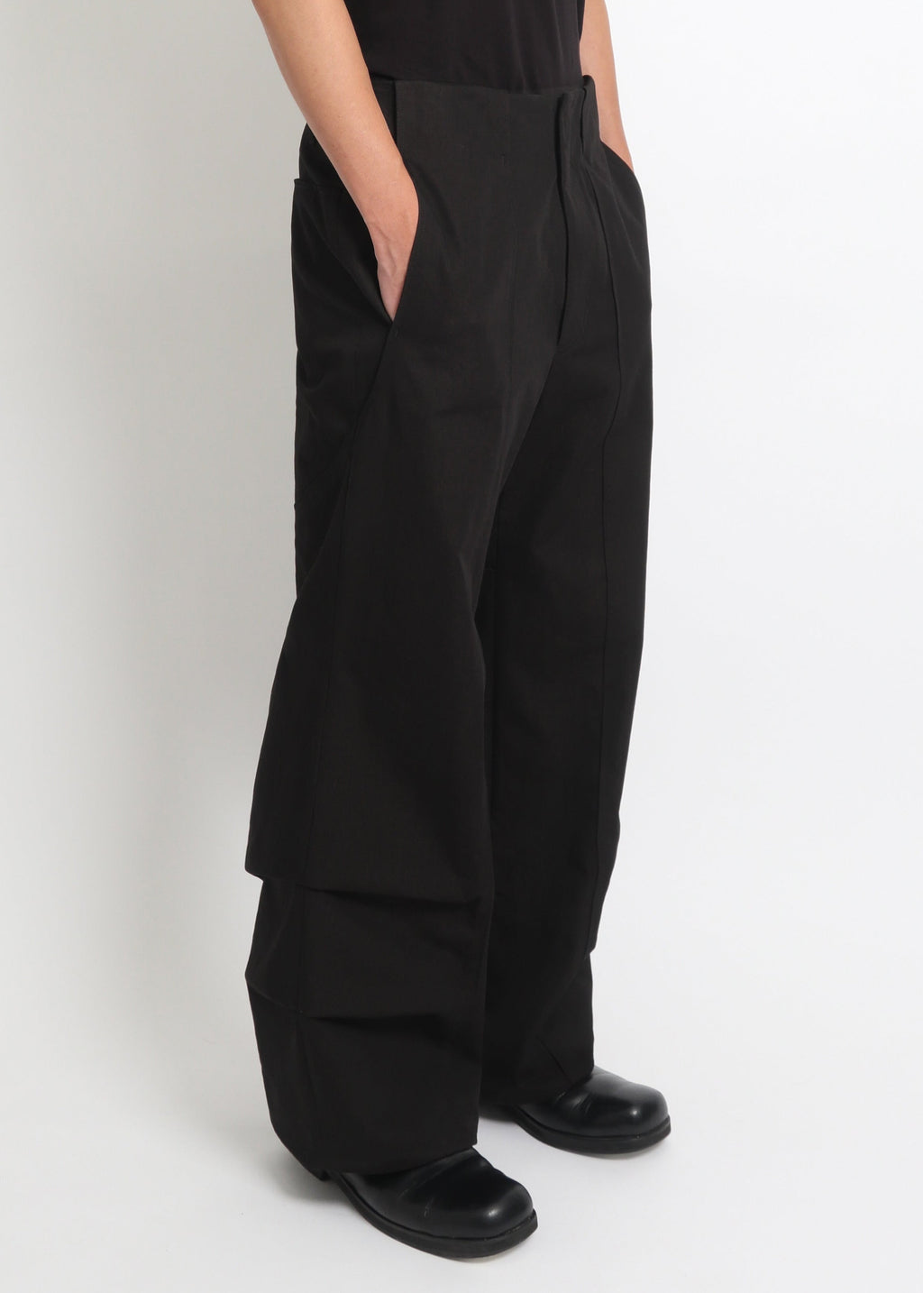 Seam-Pleated Trousers