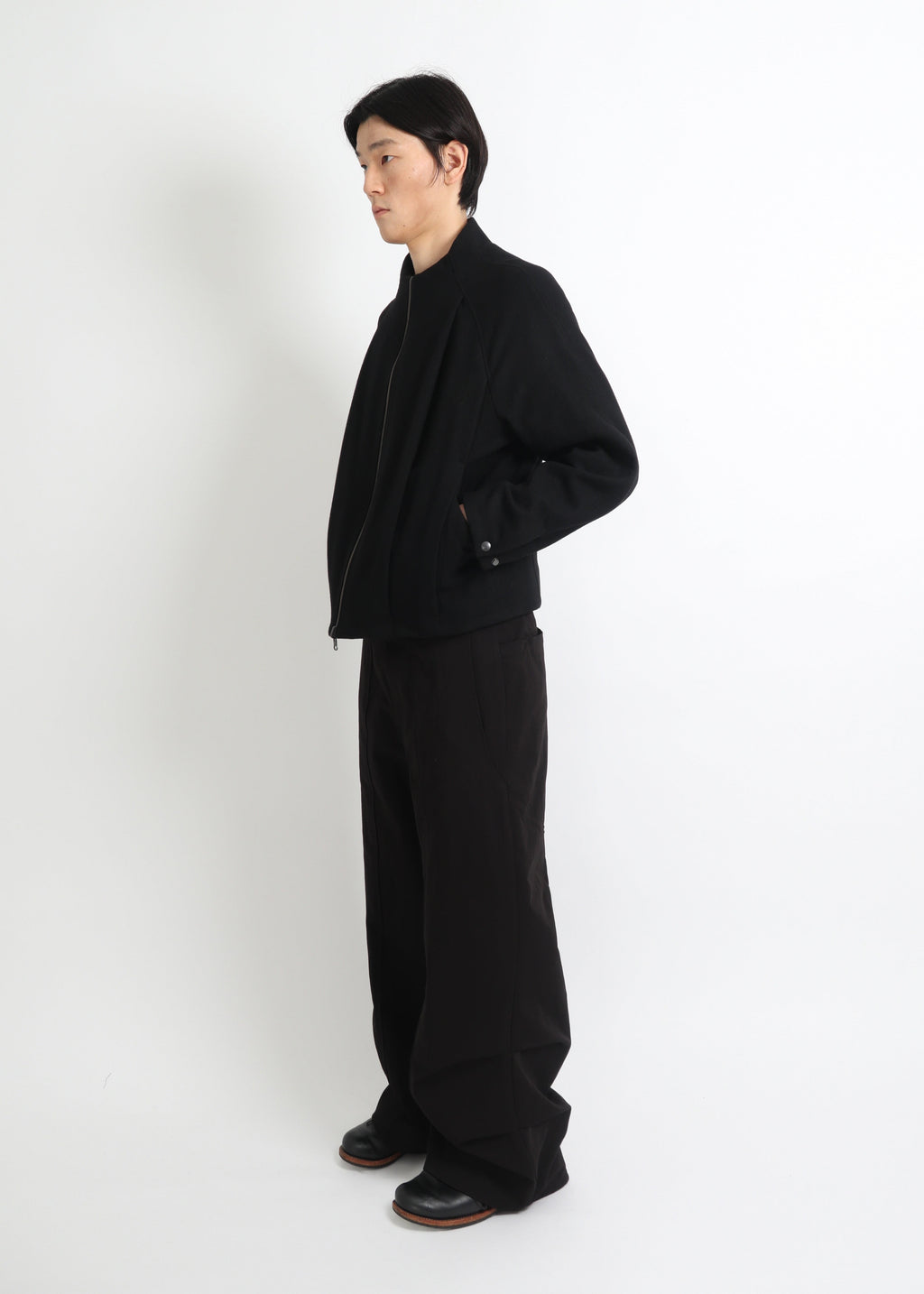 Seam-Pleated Trousers