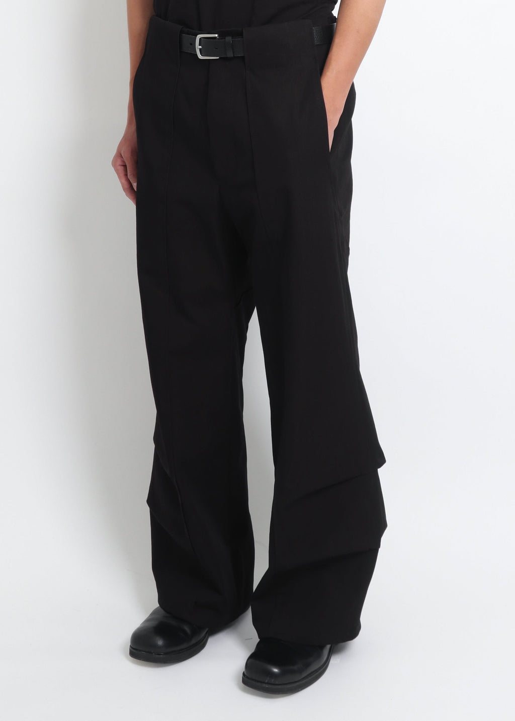 Seam-Pleated Trousers
