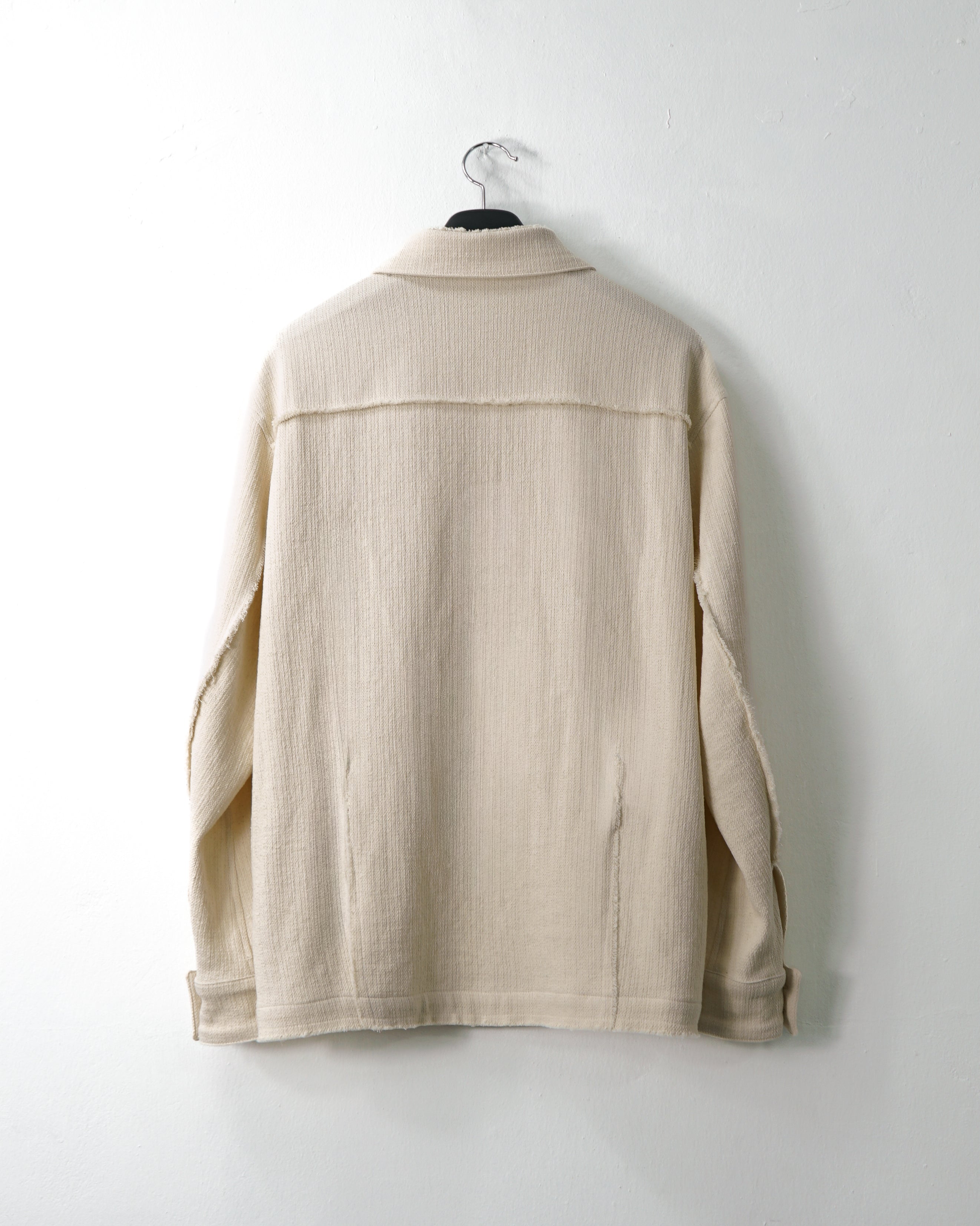 Raw-Edged Collar Shirt