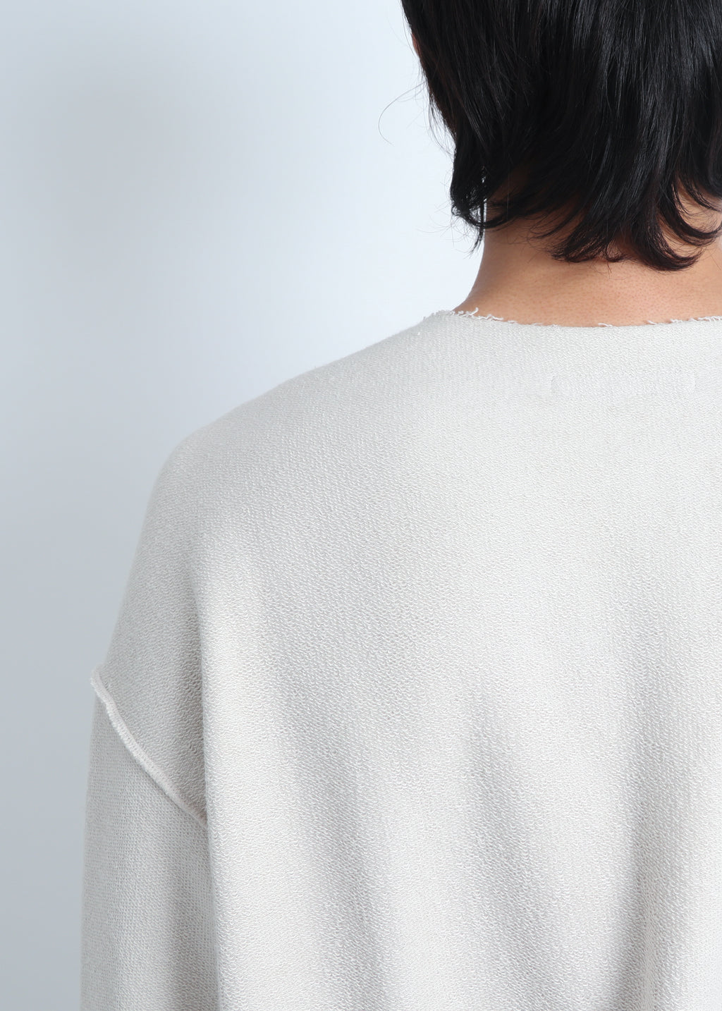 Raw Henley-Neck Sweatshirt