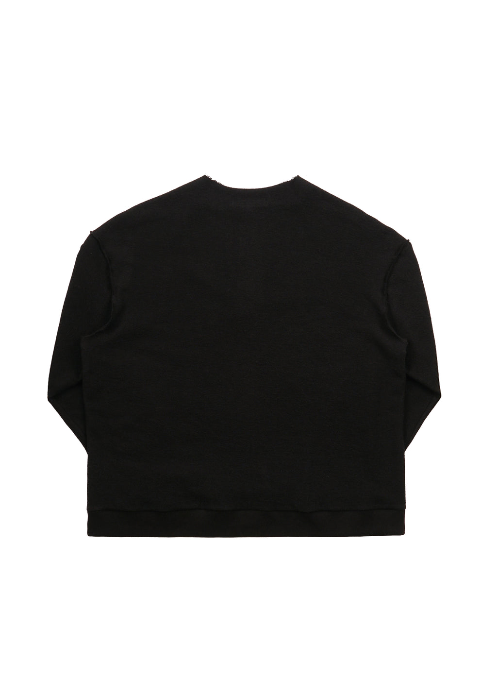 Raw Henley-Neck Sweatshirt
